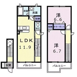 ウエストヴィレッジの物件間取画像